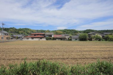 Ülke tarafında tramvay pencereden görüntüleme