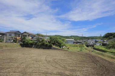 Ülke tarafında tramvay pencereden görüntüleme