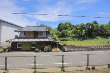 Ülke tarafında tramvay pencereden görüntüleme
