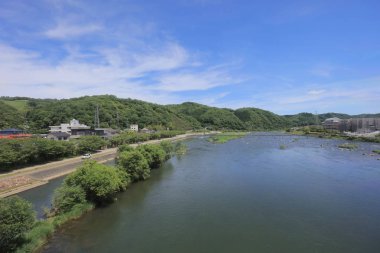Ülke tarafında tramvay pencereden görüntüleme