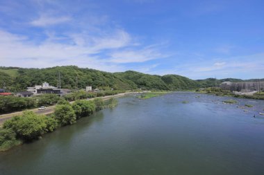 Ülke tarafında tramvay pencereden görüntüleme