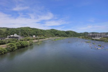 Ülke tarafında tramvay pencereden görüntüleme