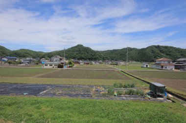 Ülke tarafında tramvay pencereden görüntüleme