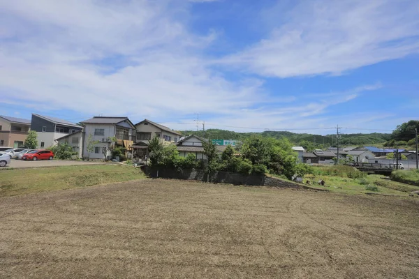 Ülke tarafında tramvay pencereden görüntüleme