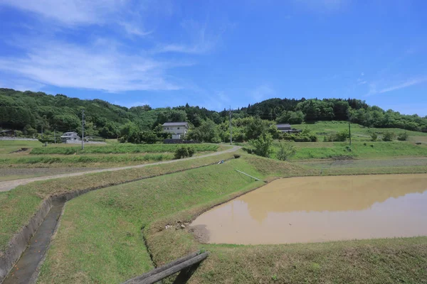 Ülke tarafında tramvay pencereden görüntüleme