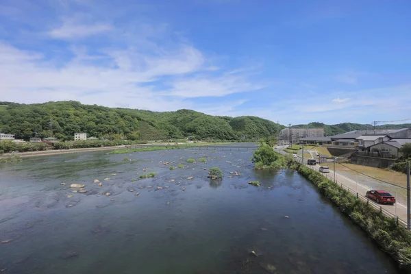 Ülke tarafında tramvay pencereden görüntüleme