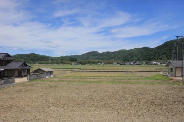 Ülke tarafında tramvay pencereden görüntüleme