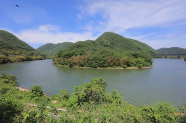 Ülke tarafında tramvay pencereden görüntüleme