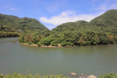 Ülke tarafında tramvay pencereden görüntüleme