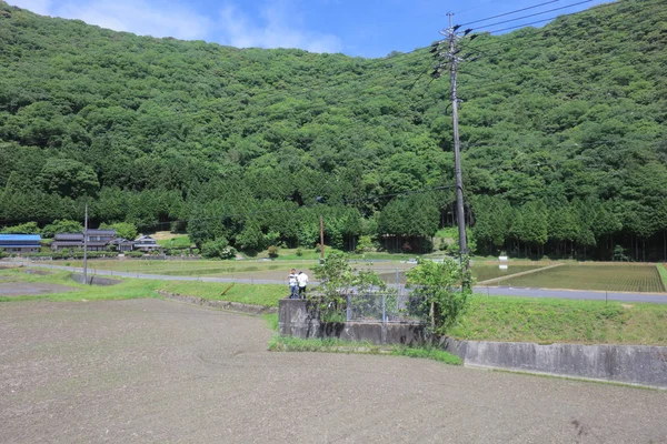 Ülke tarafında tramvay pencereden görüntüleme