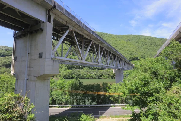 Ülke tarafında tramvay pencereden görüntüleme