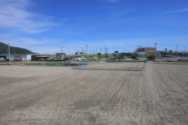 Ülke tarafında tramvay pencereden görüntüleme