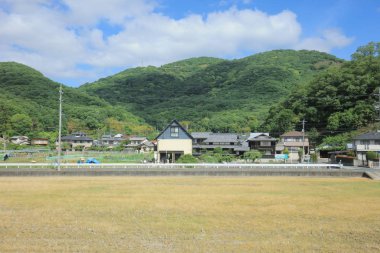 Ülke tarafında tramvay pencereden görüntüleme