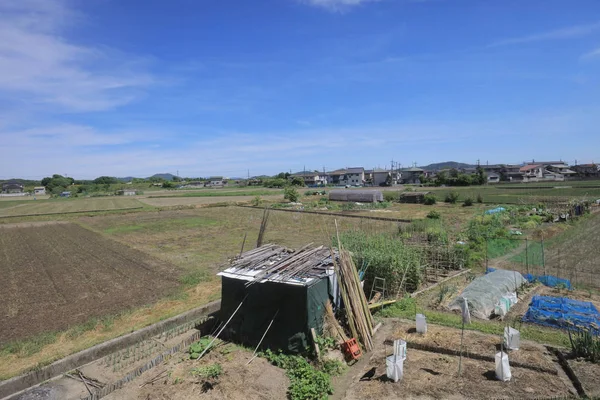Ülke tarafında tramvay pencereden görüntüleme