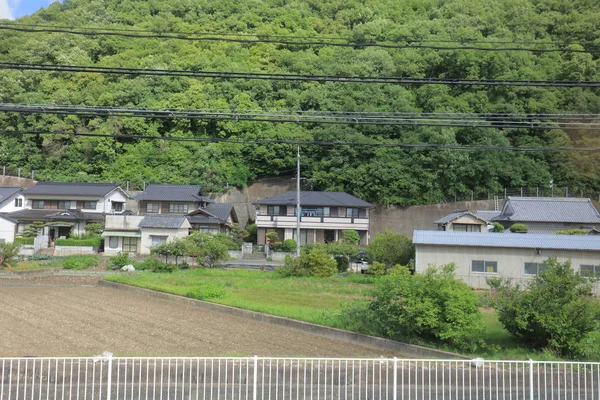 Ülke tarafında tramvay pencereden görüntüleme