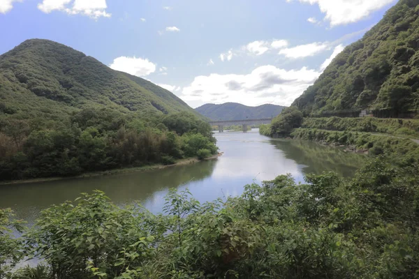 Ülke tarafında tramvay pencereden görüntüleme