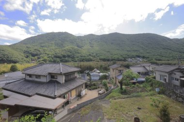 Ülke tarafında tramvay pencereden görüntüleme