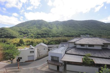 Ülke tarafında tramvay pencereden görüntüleme