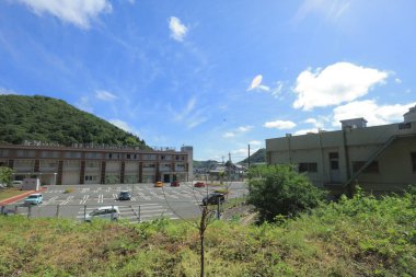 Ülke tarafında tramvay pencereden görüntüleme