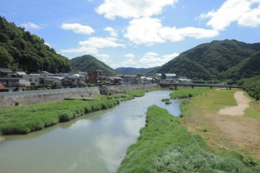 Ülke tarafında tramvay pencereden görüntüleme