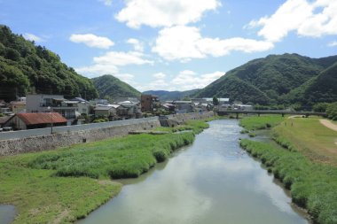 Ülke tarafında tramvay pencereden görüntüleme