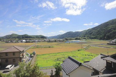 Ülke tarafında tramvay pencereden görüntüleme