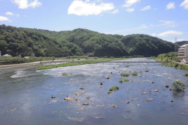 Ülke tarafında tramvay pencereden görüntüleme
