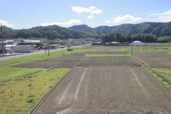 Ülke tarafında tramvay pencereden görüntüleme