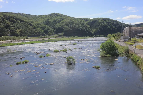 Ülke tarafında tramvay pencereden görüntüleme