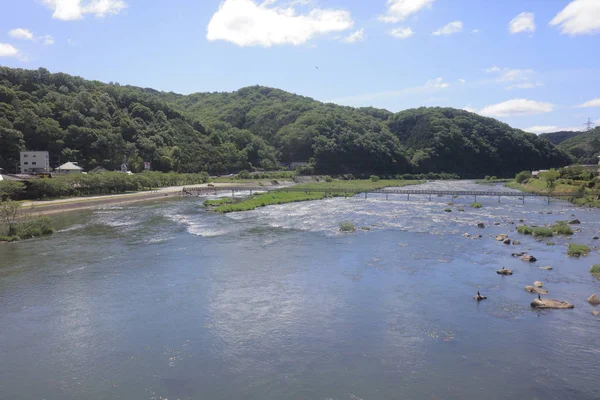 Ülke tarafında tramvay pencereden görüntüleme