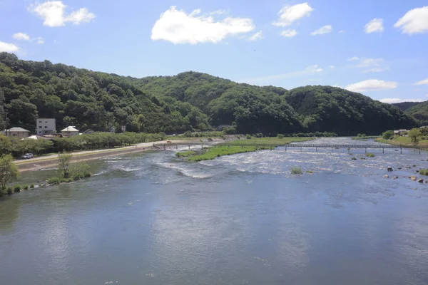 Ülke tarafında tramvay pencereden görüntüleme
