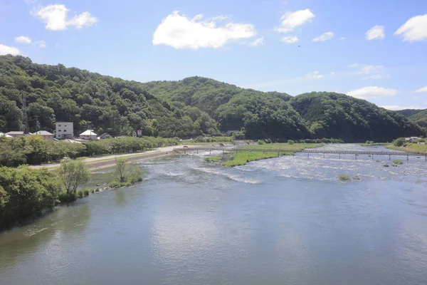 Ülke tarafında tramvay pencereden görüntüleme