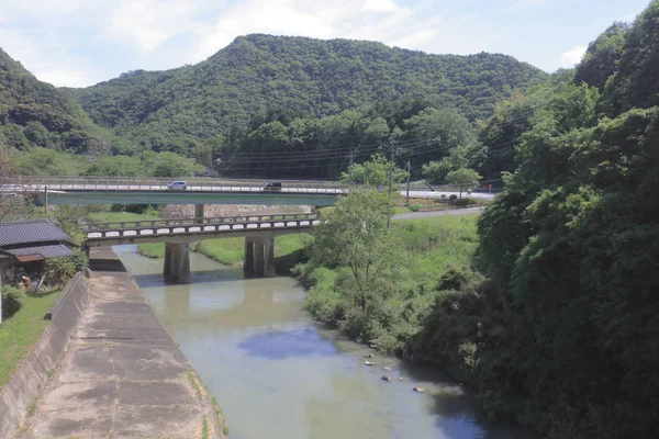 Ülke tarafında tramvay pencereden görüntüleme