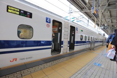 Shinkansen modern yüksek hızlı tren, Japonya.
