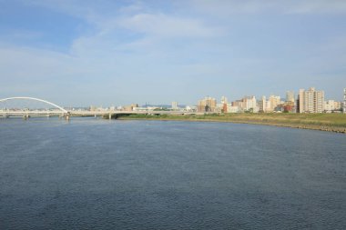 Yodo Nehri Japonya Osaka şehirle