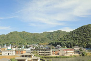 bir görünümü ile ülke tarafında tramvay penceresi