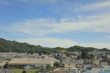 bir görünümü ile ülke tarafında tramvay penceresi