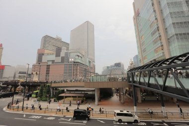 Osaka Tren İstasyonu şehir gökdelenler