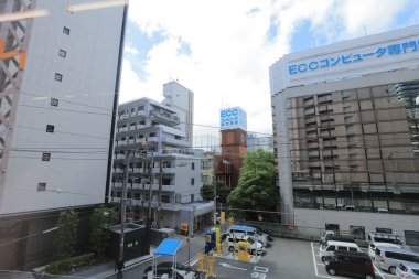 Osaka Loop hattı tramvay pencereden görüntüleme
