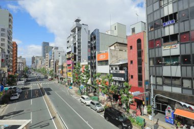Osaka Loop hattı tramvay pencereden görüntüleme