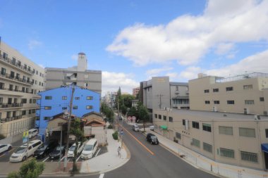 Osaka Loop hattı tramvay pencereden görüntüleme