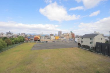 Osaka Loop hattı tramvay pencereden görüntüleme
