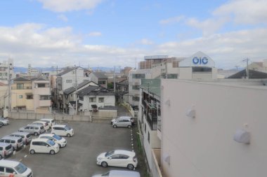 Osaka Loop hattı tramvay pencereden görüntüleme