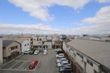 Osaka Loop hattı tramvay pencereden görüntüleme