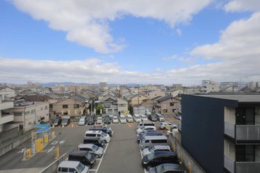 Osaka Loop hattı tramvay pencereden görüntüleme