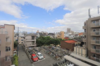 Osaka Loop hattı tramvay pencereden görüntüleme