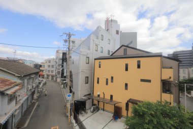 Osaka Loop hattı tramvay pencereden görüntüleme