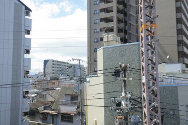 Osaka Loop hattı tramvay pencereden görüntüleme