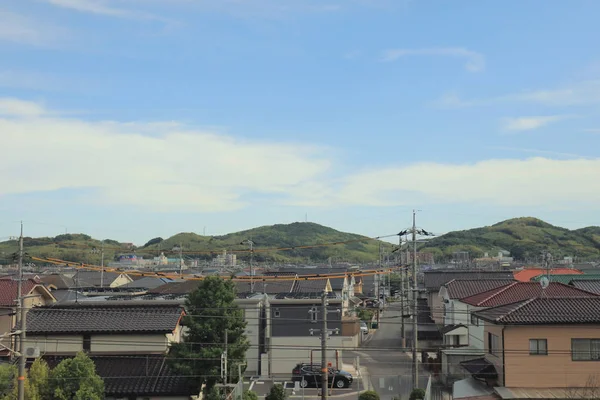 Window View Out Speed Train Japan — Stock Photo, Image