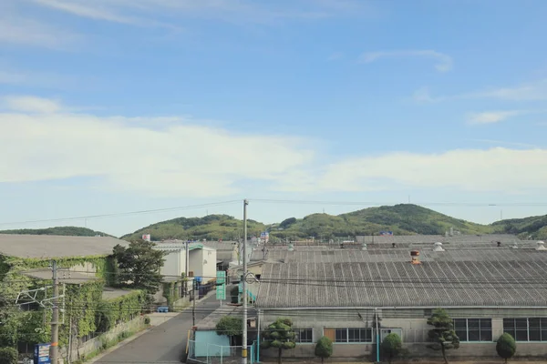 速鉄道日本の車窓から — ストック写真